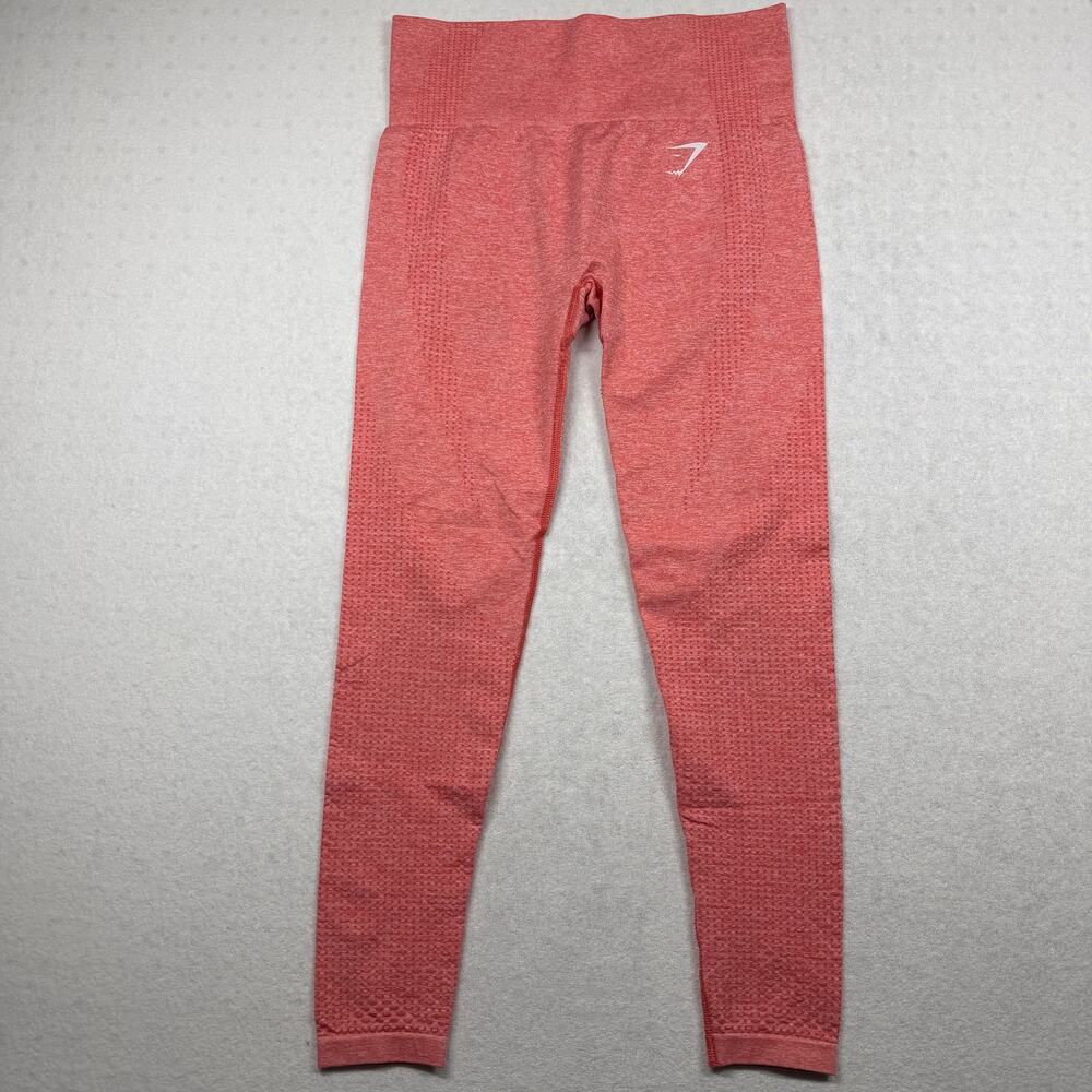 Gymshark Seamless Pink Cropped Leggings Women’s XS High Waist Workout